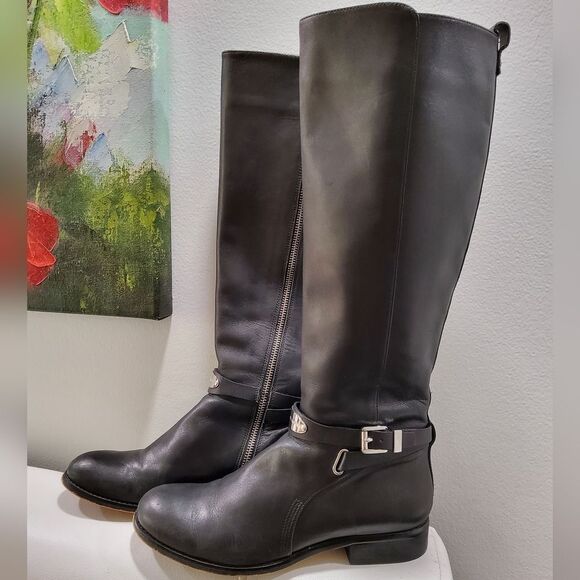 Michael Kors Arley Black Boots Size 8 - Picture 1 of 11